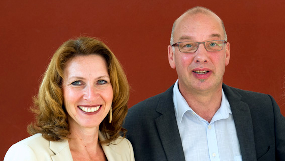 Manfred Kasten, Leiter der Kastelbergschule, und Brunhilde Böhler, stellvertretende Leiterin